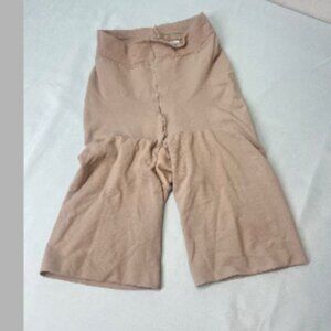 Tan Spanx High Waisted Compression Shorts Size C